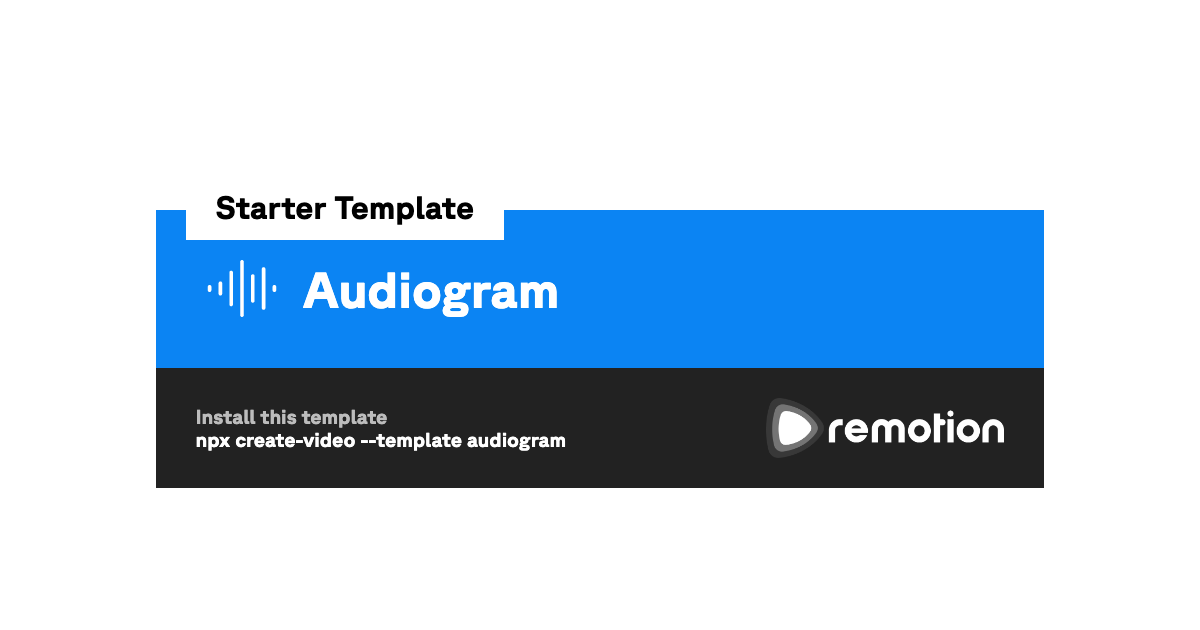 Audiogram | Remotion Template